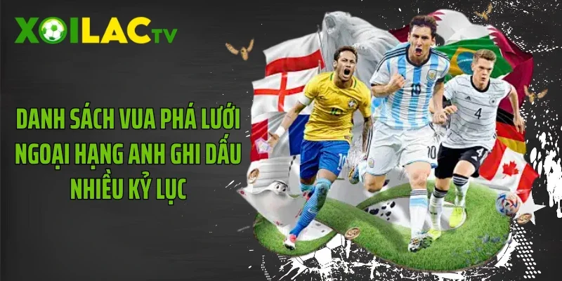 Danh sách vua phá lưới ngoại hạng anh ghi dấu nhiều kỷ lục